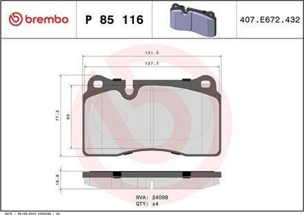 Magneti Marelli 363700485116 - Гальмівні колодки, дискові гальма autozip.com.ua