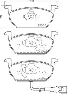 Magneti Marelli 363700485137 - Гальмівні колодки, дискові гальма autozip.com.ua