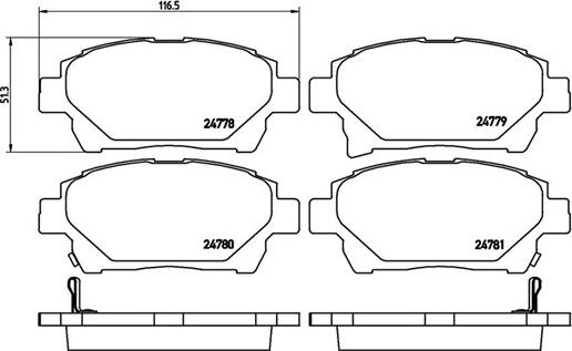 Magneti Marelli 363700483097 - Гальмівні колодки, дискові гальма autozip.com.ua