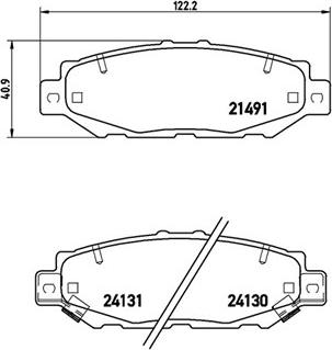 TOYOTA 449224100 - Гальмівні колодки, дискові гальма autozip.com.ua