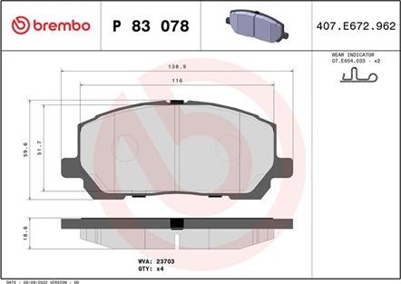 Magneti Marelli 363700483078 - Гальмівні колодки, дискові гальма autozip.com.ua