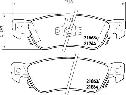 Magneti Marelli 363700434003 - Гальмівні колодки, дискові гальма autozip.com.ua