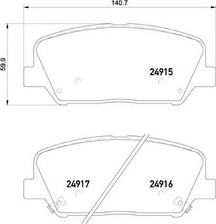 Magneti Marelli 363700530065 - Гальмівні колодки, дискові гальма autozip.com.ua