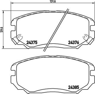 Magneti Marelli 363700430038 - Гальмівні колодки, дискові гальма autozip.com.ua