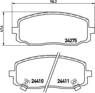 Magneti Marelli 363700430032 - Гальмівні колодки, дискові гальма autozip.com.ua