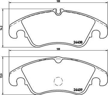 Magneti Marelli 363700424074 - Гальмівні колодки, дискові гальма autozip.com.ua