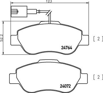 Magneti Marelli 363700424150 - Гальмівні колодки, дискові гальма autozip.com.ua