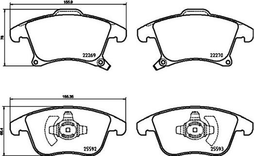 Magneti Marelli 363700424173 - Гальмівні колодки, дискові гальма autozip.com.ua