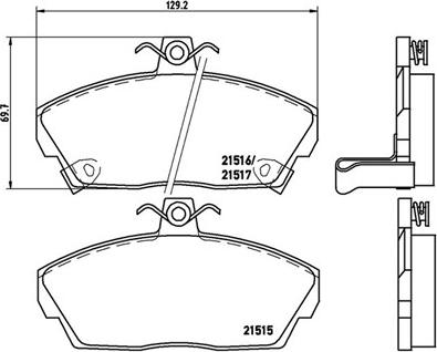 Magneti Marelli 363700428020 - Гальмівні колодки, дискові гальма autozip.com.ua