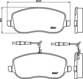 Magneti Marelli 363700423090 - Гальмівні колодки, дискові гальма autozip.com.ua