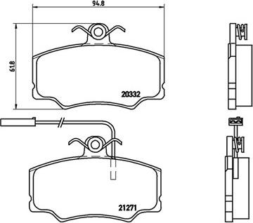 Magneti Marelli 363700423048 - Гальмівні колодки, дискові гальма autozip.com.ua