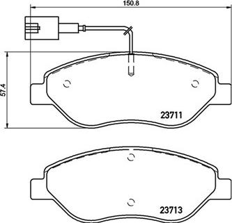 Magneti Marelli 363700423145 - Гальмівні колодки, дискові гальма autozip.com.ua