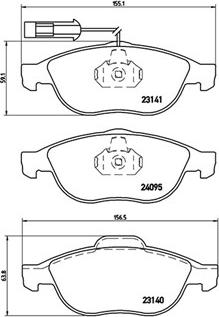 Magneti Marelli 363700423114 - Гальмівні колодки, дискові гальма autozip.com.ua