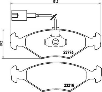 Magneti Marelli 363700423122 - Гальмівні колодки, дискові гальма autozip.com.ua