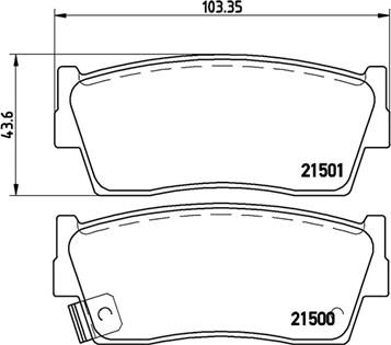 Magneti Marelli 363700479006 - Гальмівні колодки, дискові гальма autozip.com.ua