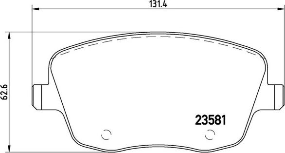 Magneti Marelli 363700585057 - Гальмівні колодки, дискові гальма autozip.com.ua