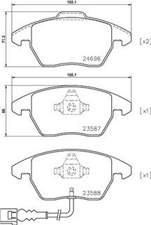 Magneti Marelli 363700585146 - Гальмівні колодки, дискові гальма autozip.com.ua