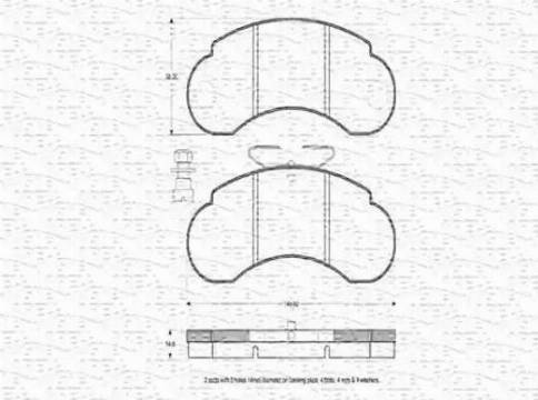 Magneti Marelli 430216170562 - Гальмівні колодки, дискові гальма autozip.com.ua