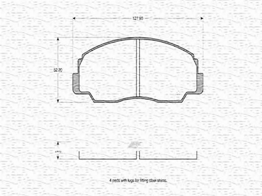 Magneti Marelli 363702160575 - Гальмівні колодки, дискові гальма autozip.com.ua