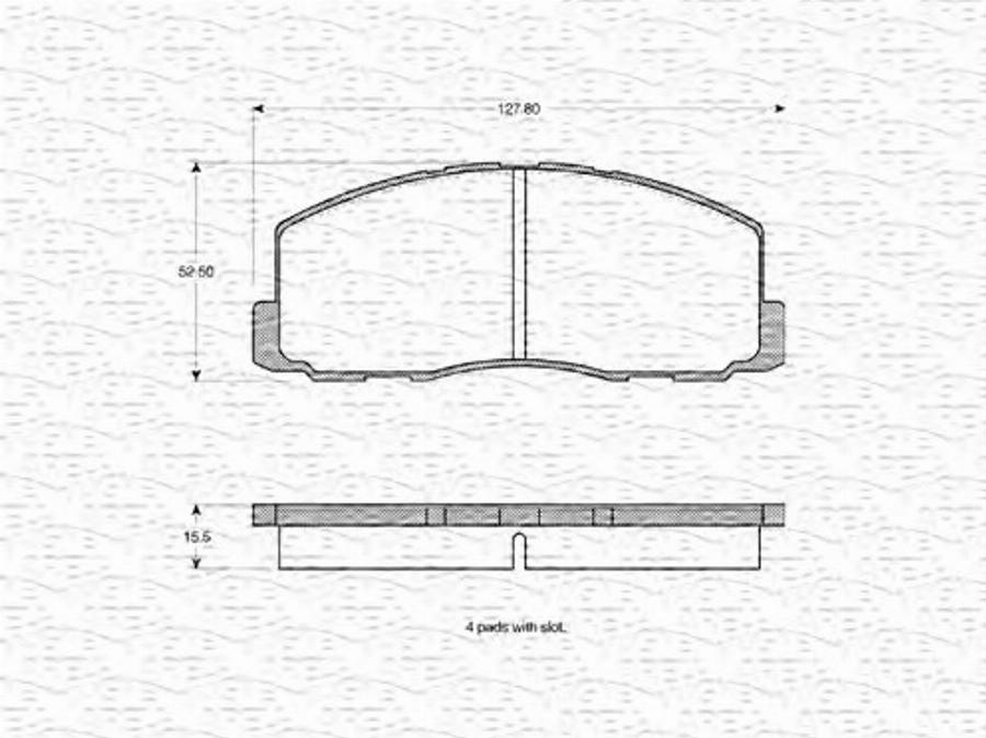 Magneti Marelli 363702160805 - Гальмівні колодки, дискові гальма autozip.com.ua