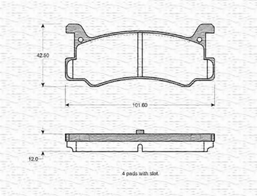 Magneti Marelli 363702160817 - Гальмівні колодки, дискові гальма autozip.com.ua