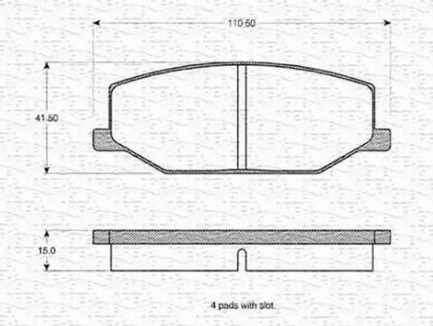 Magneti Marelli 363702160824 - Гальмівні колодки, дискові гальма autozip.com.ua