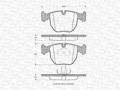 Magneti Marelli 363702160368 - Гальмівні колодки, дискові гальма autozip.com.ua