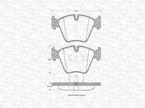 Magneti Marelli 430216170307 - Гальмівні колодки, дискові гальма autozip.com.ua