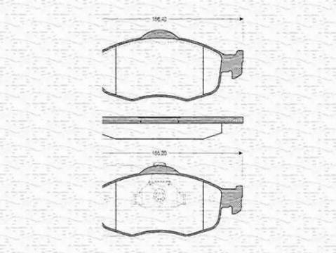 Magneti Marelli 430216170320 - Гальмівні колодки, дискові гальма autozip.com.ua