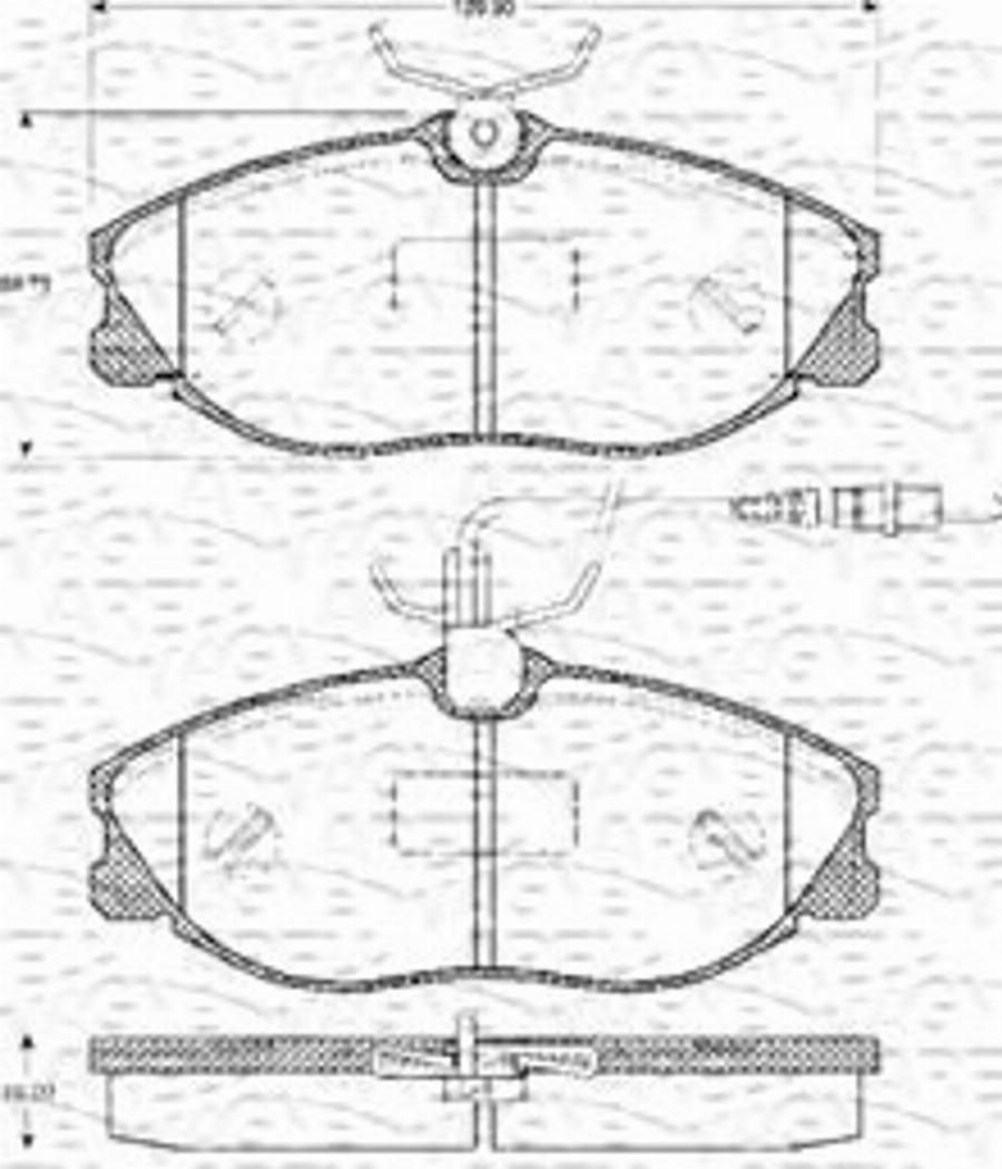 Magneti Marelli 363702161067 - Гальмівні колодки, дискові гальма autozip.com.ua