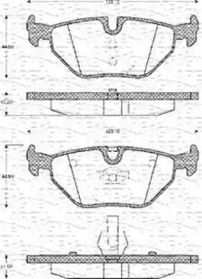 Magneti Marelli 363702161084 - Гальмівні колодки, дискові гальма autozip.com.ua