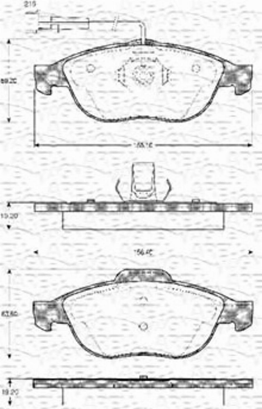 Magneti Marelli 363702161021 - Гальмівні колодки, дискові гальма autozip.com.ua