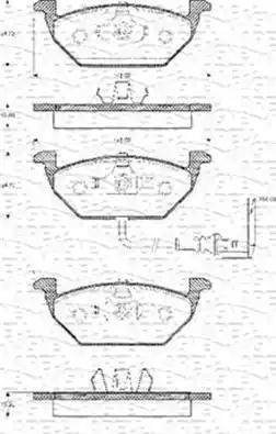 Magneti Marelli 363702161106 - Гальмівні колодки, дискові гальма autozip.com.ua