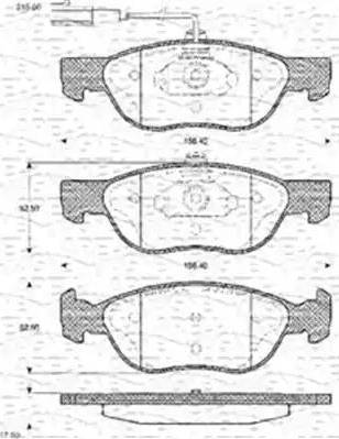 Magneti Marelli 363702161107 - Гальмівні колодки, дискові гальма autozip.com.ua