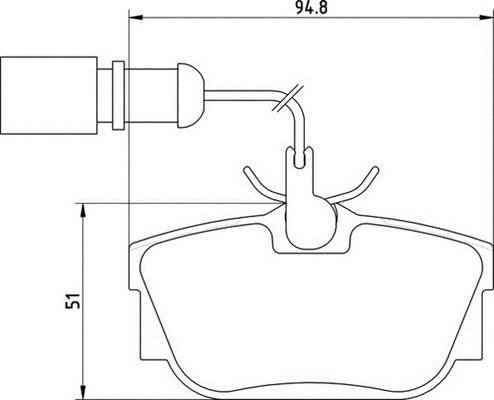 Magneti Marelli 363710205135 - Гальмівні колодки, дискові гальма autozip.com.ua