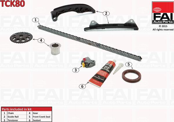 Magneti Marelli 383281 - Комплект ланцюга приводу распредвала autozip.com.ua