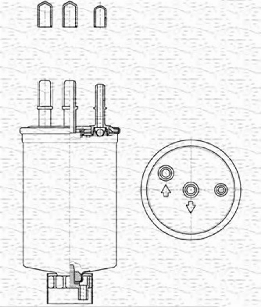 Magneti Marelli 213908566000 - Паливний фільтр autozip.com.ua