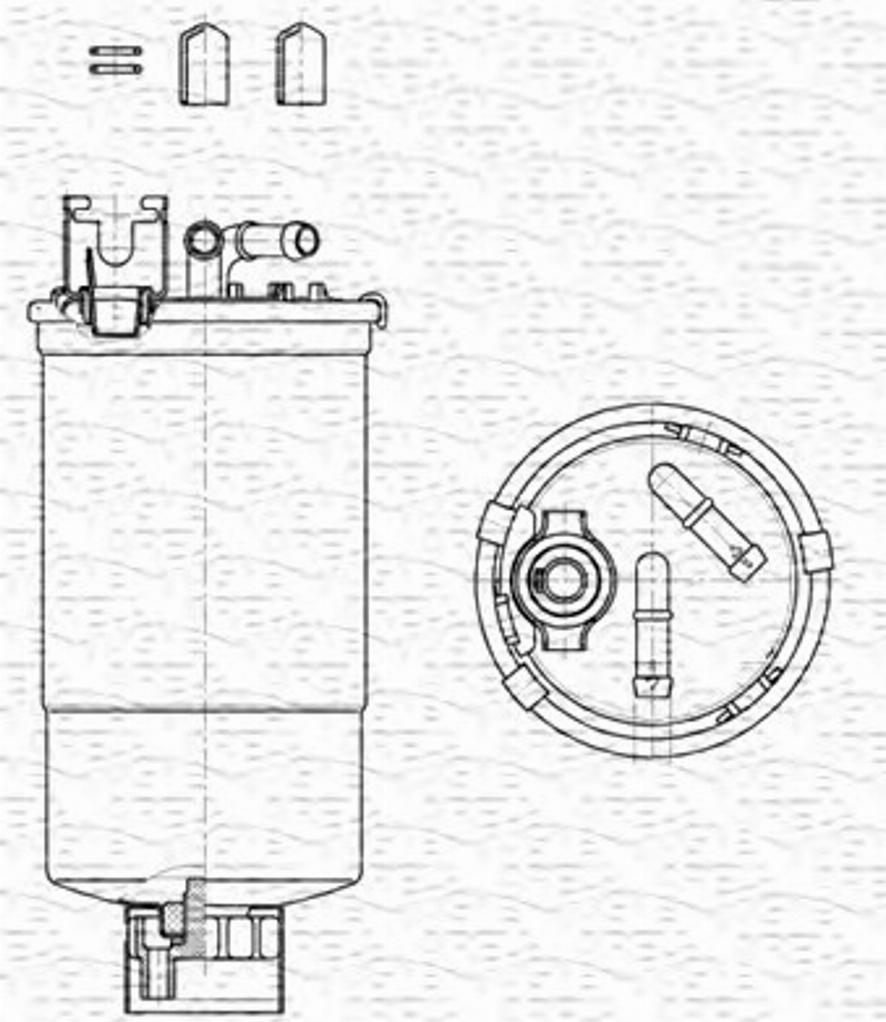 Magneti Marelli 213908561000 - Паливний фільтр autozip.com.ua