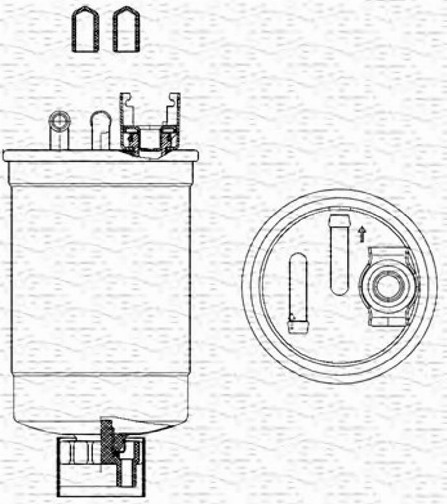 Magneti Marelli 213908516000 - Паливний фільтр autozip.com.ua