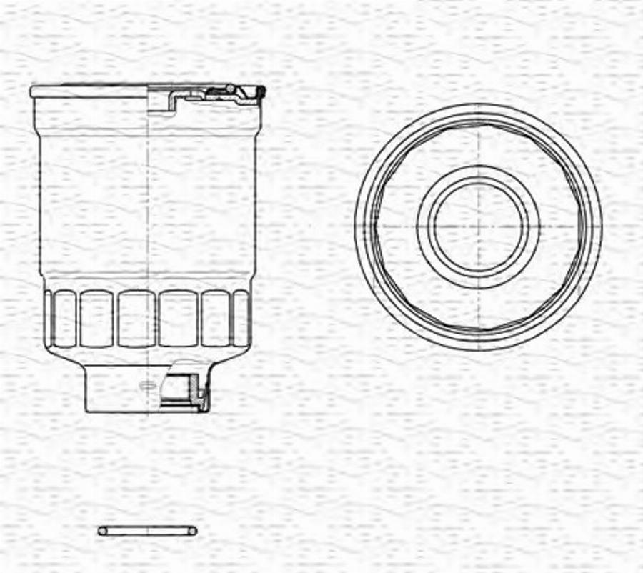 Magneti Marelli 213908526000 - Паливний фільтр autozip.com.ua