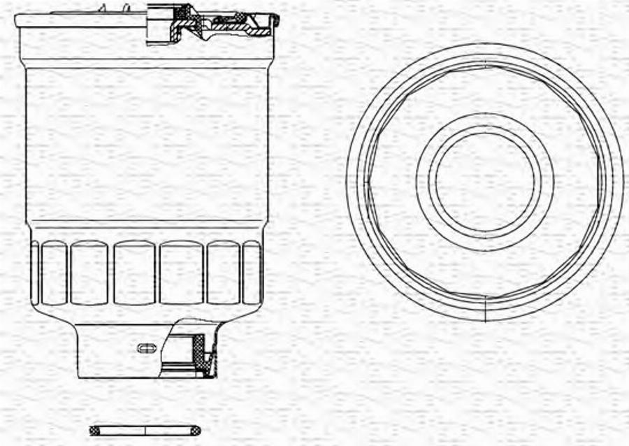 Magneti Marelli 213908523000 - Паливний фільтр autozip.com.ua