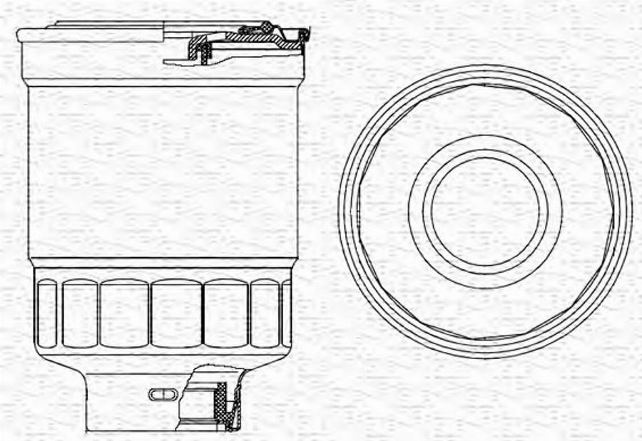 Magneti Marelli 213908527000 - Паливний фільтр autozip.com.ua