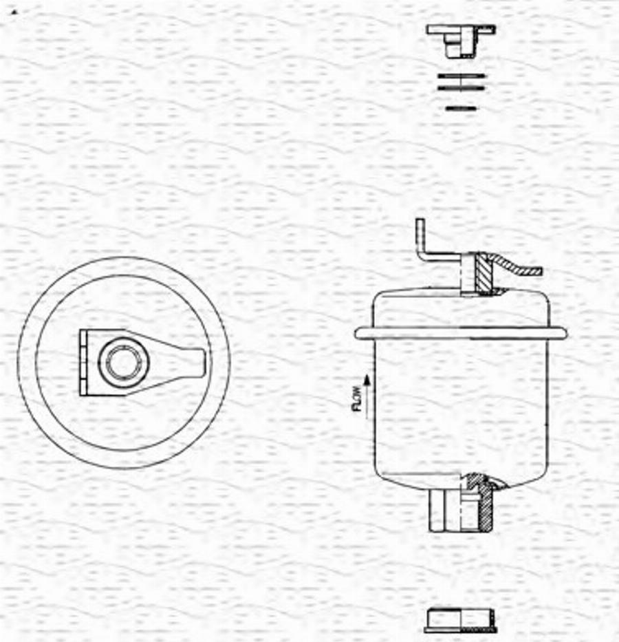 Magneti Marelli 213908720000 - Паливний фільтр autozip.com.ua