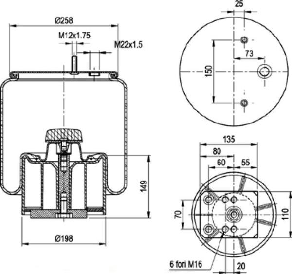 Magneti Marelli GA293.2.412 - Кожух пневматичної ресори autozip.com.ua