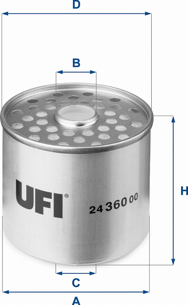 Magneti Marelli UF24.360.00 - Паливний фільтр autozip.com.ua