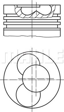 MAHLE 030 41 00 - Поршень autozip.com.ua