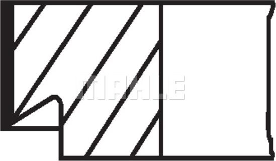 MAHLE 039 96 V0 - Комплект поршневих кілець autozip.com.ua