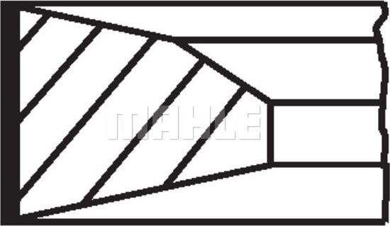 MAHLE 038 71 N0 - Комплект поршневих кілець autozip.com.ua