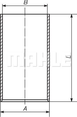 MAHLE 039 WV 21 00 - Гільза циліндра autozip.com.ua