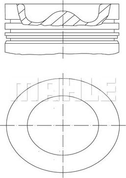 MAHLE 039 PI 00127 000 - Поршень autozip.com.ua